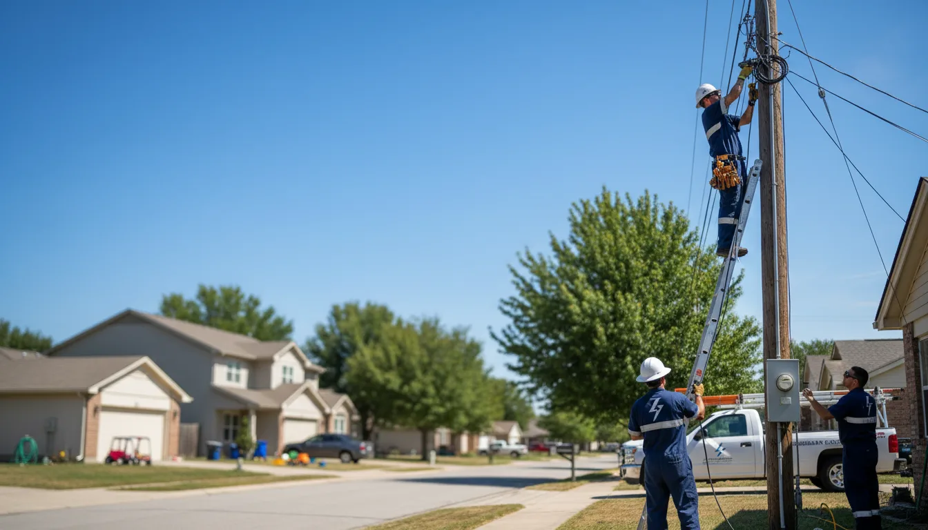 Residential electrician providing installation services in Malta, IL